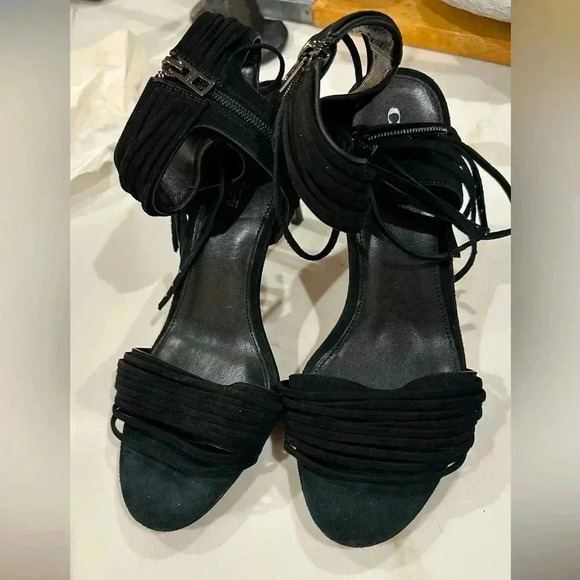 Coach Shoes - Black Coach Heels - size 10 B
